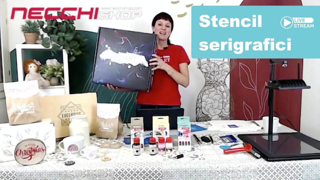 Live Shopping: Stencil Serigrafici | Decorare Tazze e Magliette