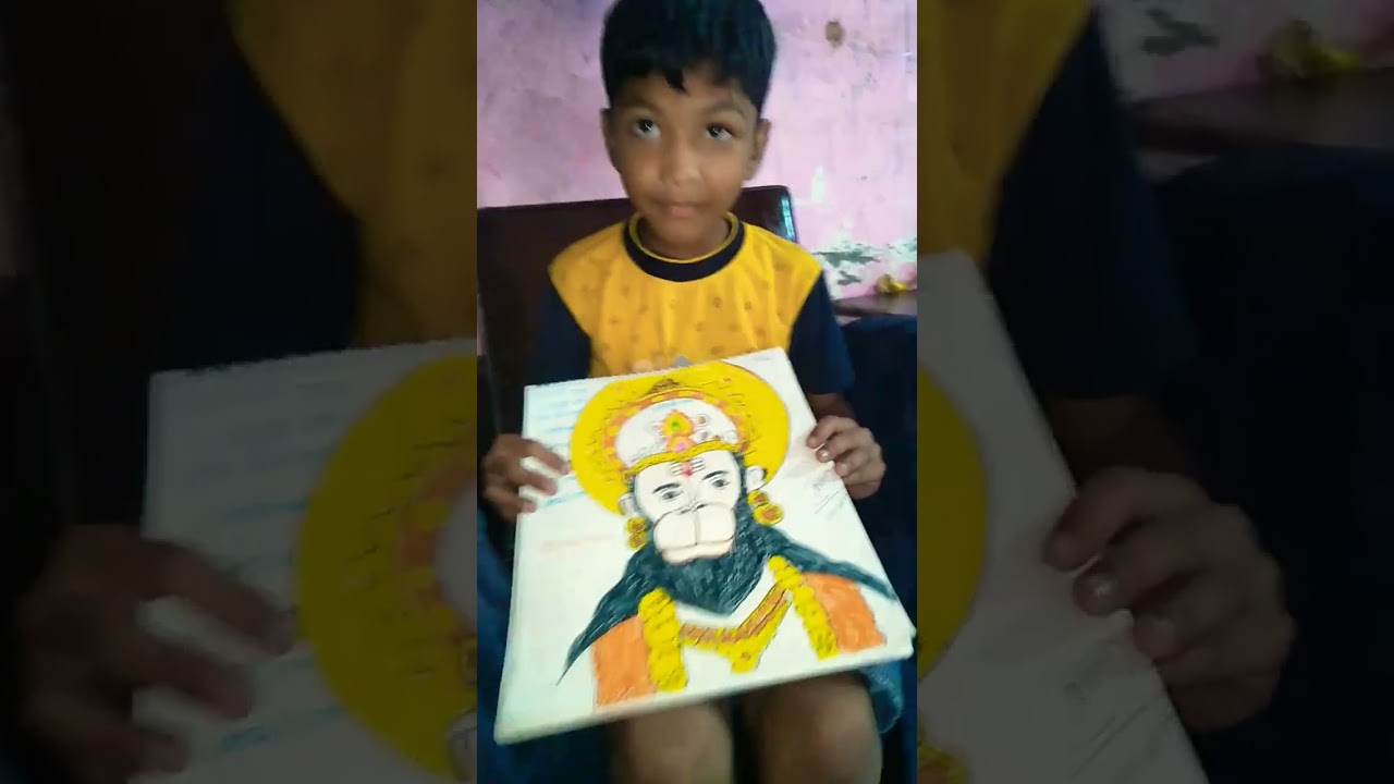 #jaishreeram #hanuman #drawing #devmade#shorts