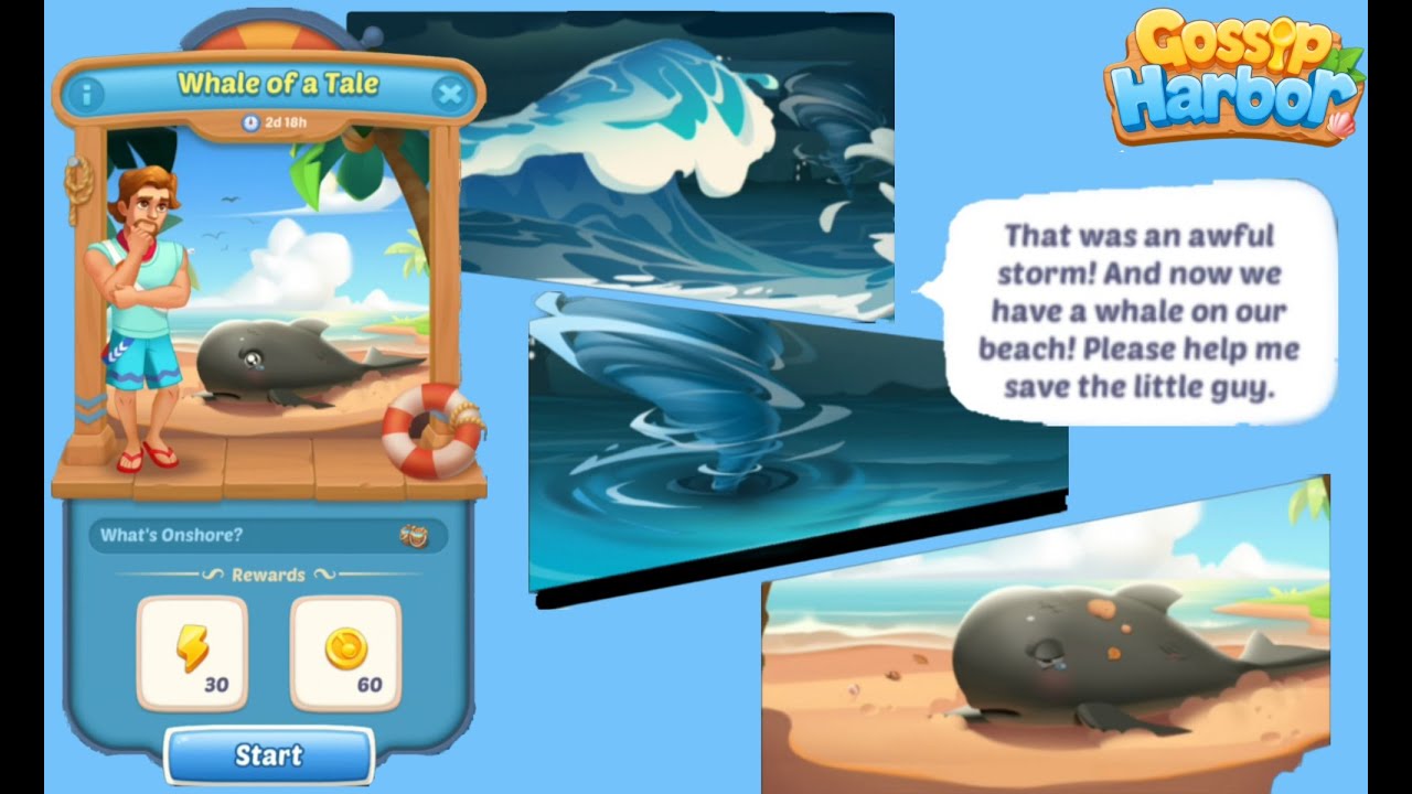 Gossip Harbor : Merge Game /Whale of a Tale 🐳🐋
