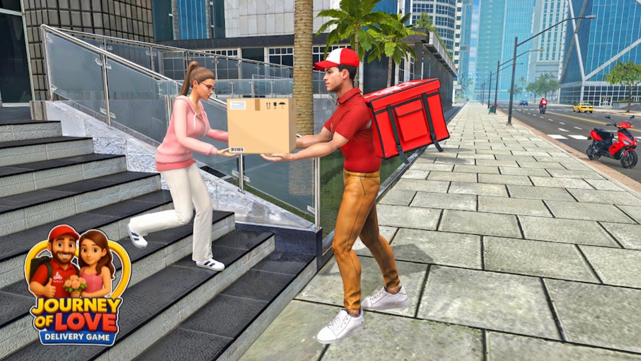 Delivery Rider: Love Story gameplay | Love story game 📱👈