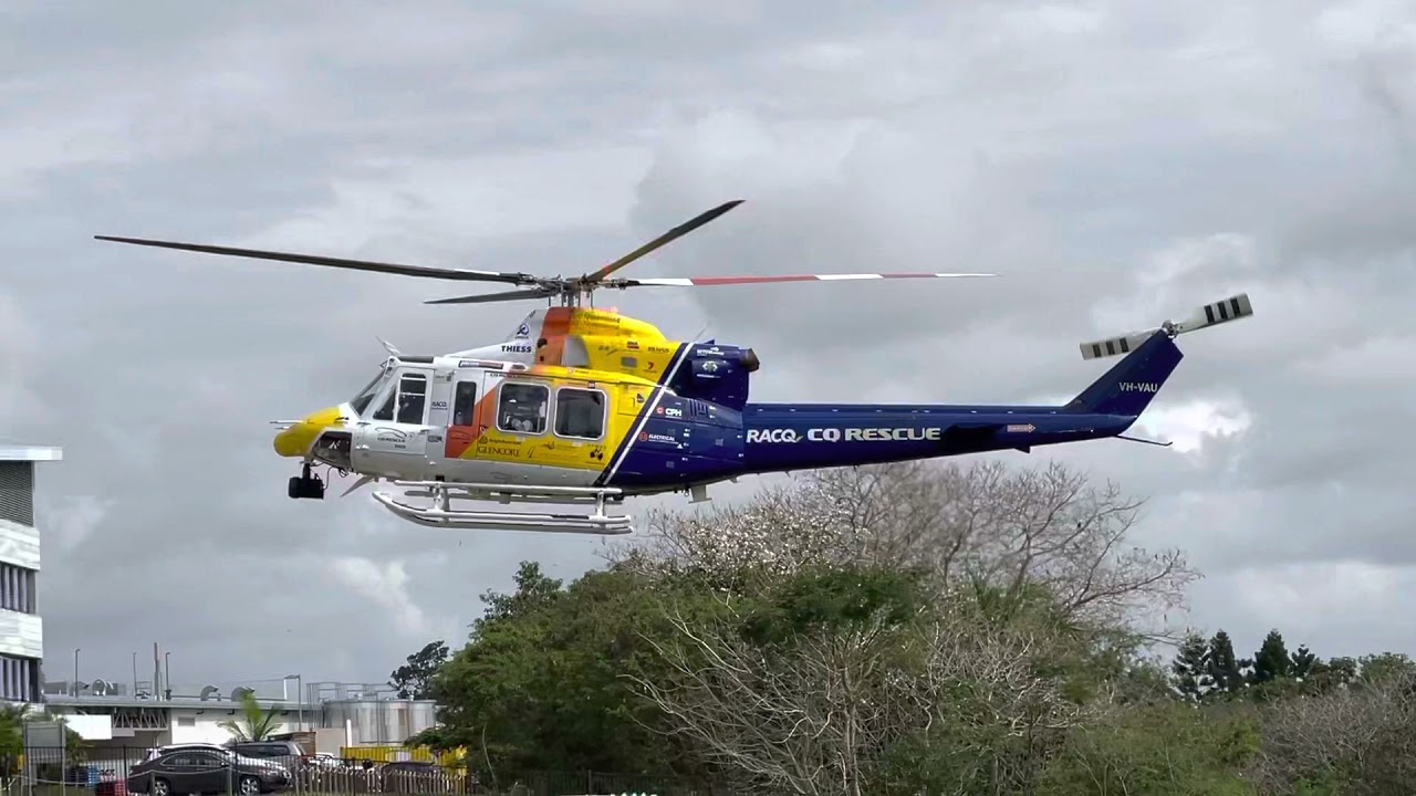 CQ Rescue (Babcock) Bell 412EP helicopter VH-VAU 