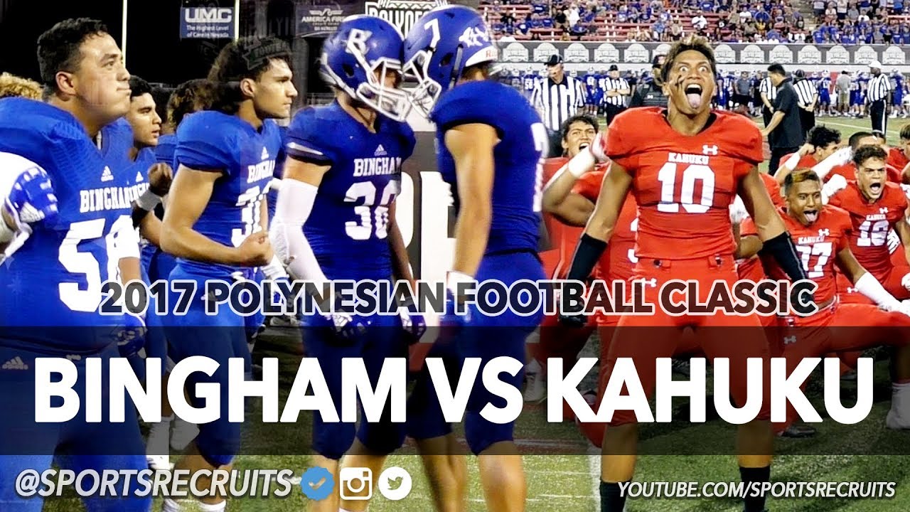 KAHUKU VS BINGHAM 💥 UTAH TAKES ON HAWAII: Polynesian Football Classic @SportsRecruits Highlights