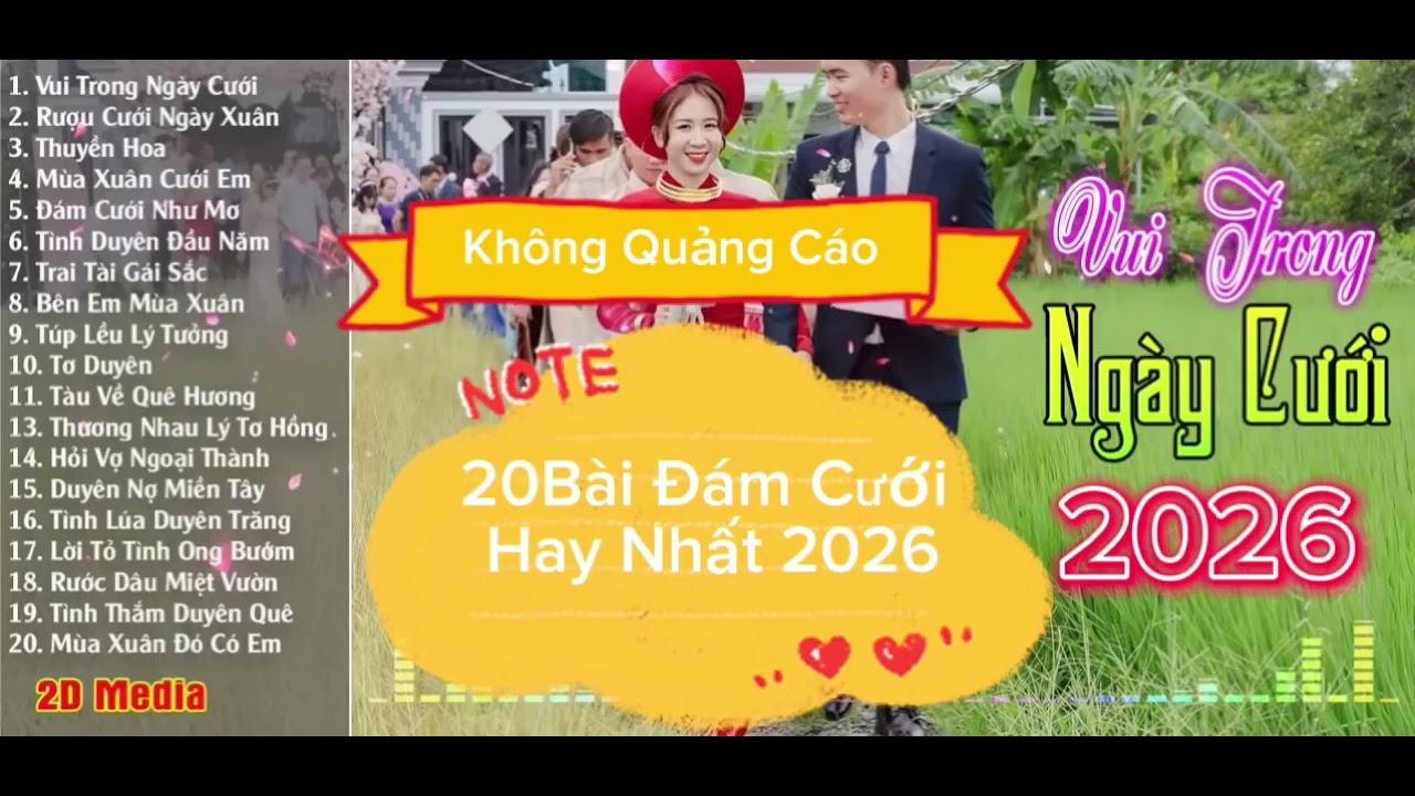 Nhạc Đám Cưới Hay Nhất 2026#nhachaymoingay #nhacdamcuoi #nhactrutinh #nhacdanca #nhacbolero #nhacmoi