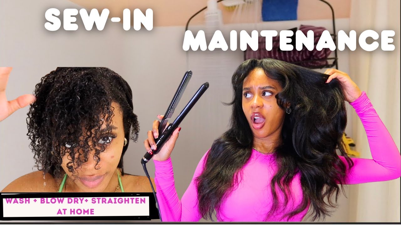 TRADITIONAL SEW-IN MAINTENANCE ROUTINE AT HOME| HOW TO WASH & BLEND YOUR LEAVE- OUT SEAMLESSLY