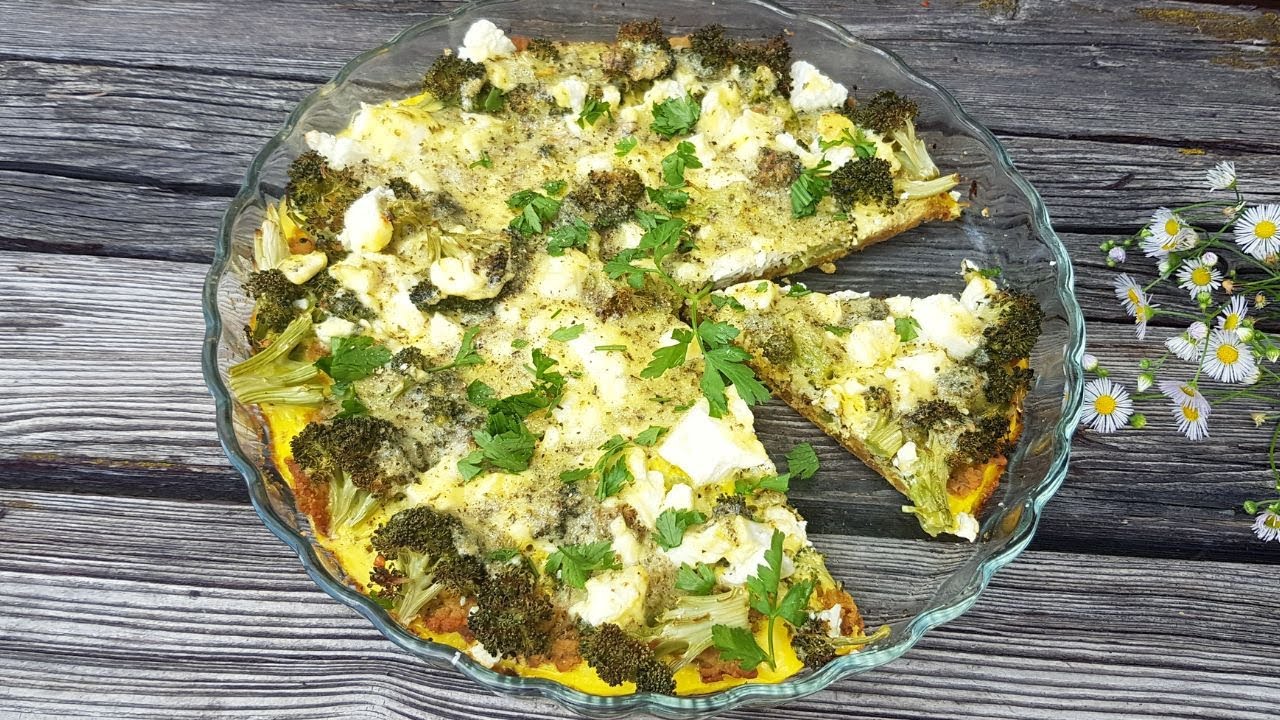 KETO TARTA BROKUŁOWO SEROWA