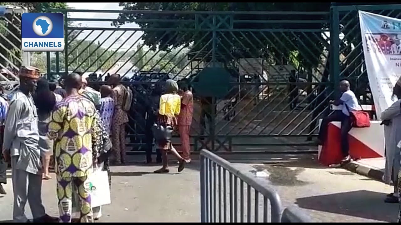 Police Barricade Entrance Into National Assembly Complex