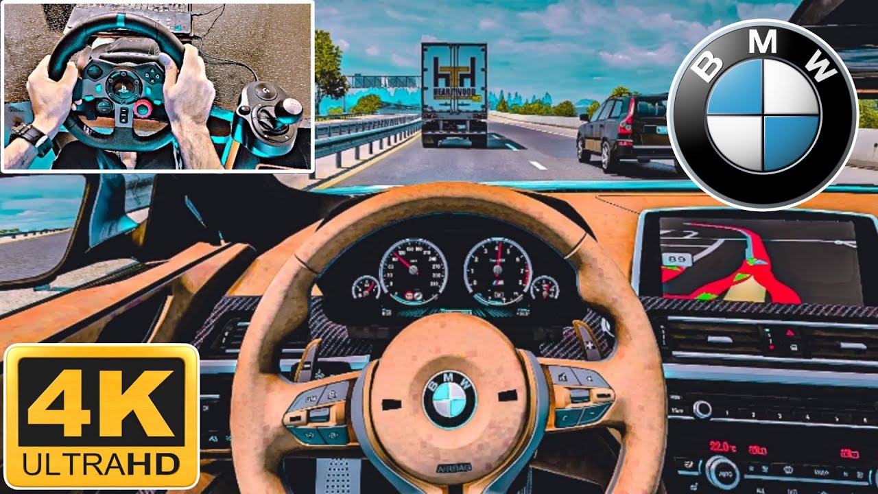 American Truck Simulator - BMW M6 F13 - Logitech G29 Gameplay (ATS Gameplay)