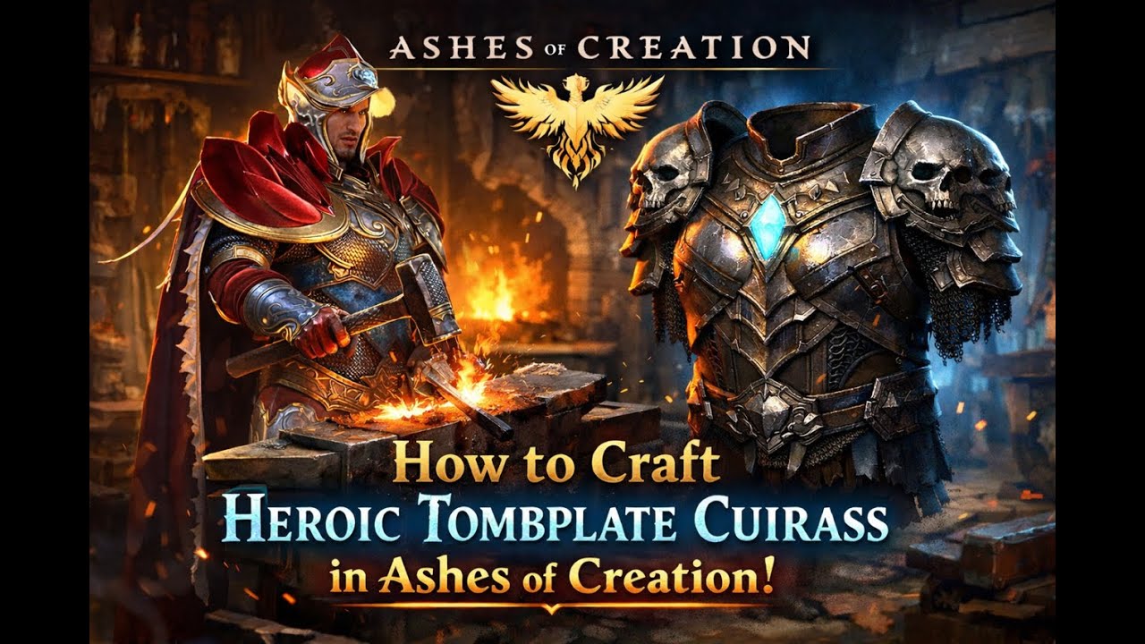 How to Craft Heroic Tombplate Cuirass in Ashes of Creation!