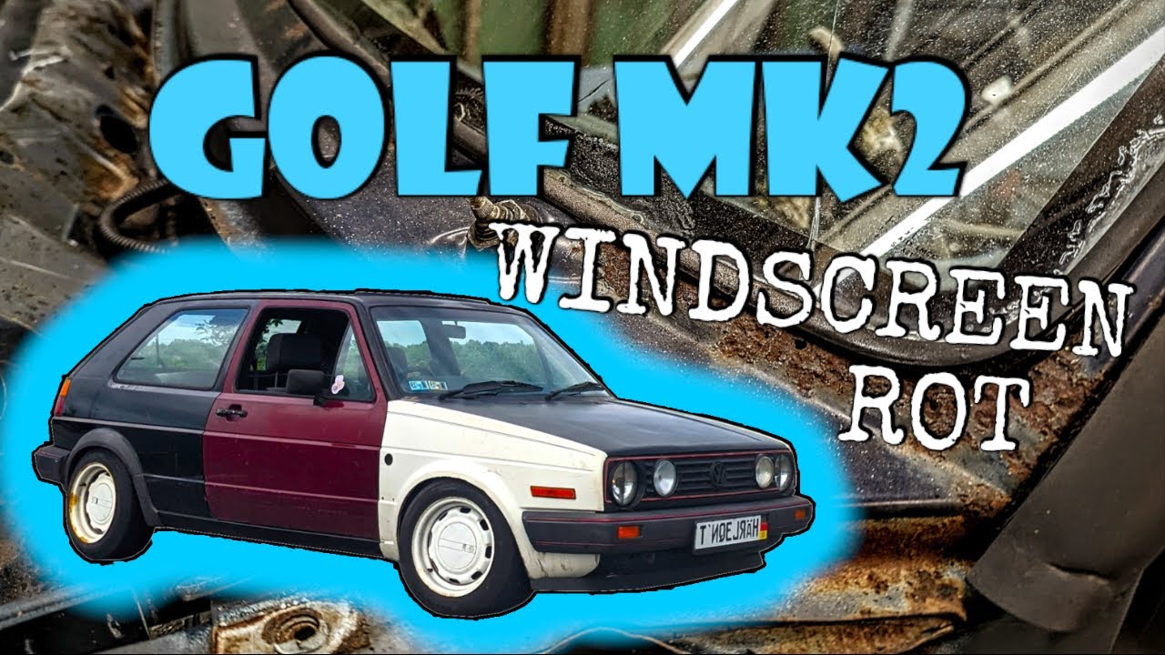 Golf MK2 Windscreen Cowl Panel Replacement, Quarter Window/door Rust Repair (MK2 GTI 1.8t Swap P.2)