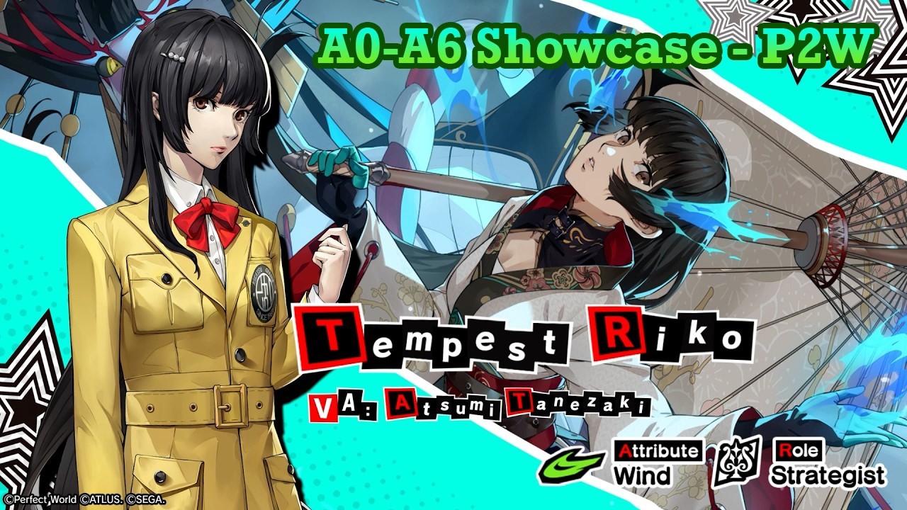 A0-A6 Tempest Wind Showcase Comparison (P2W Party) - Persona 5: The Phantom X (EN) Version 3.2.1