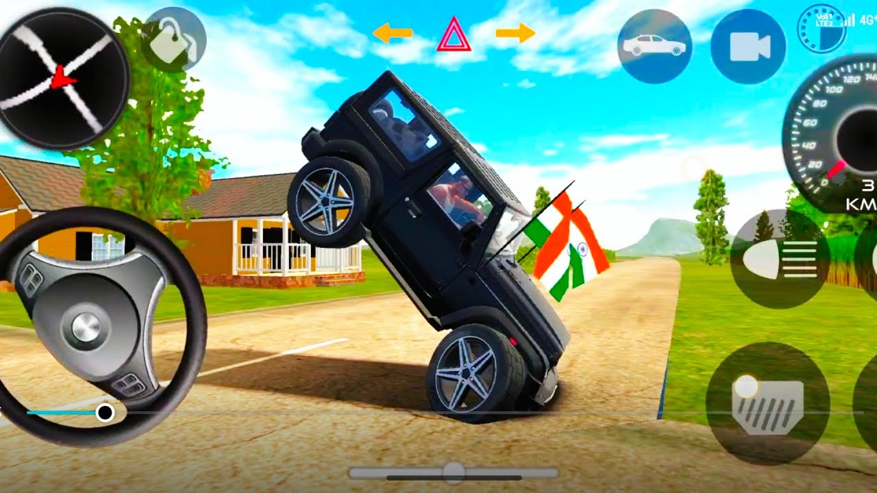 Mahindra Thar modified car 😈💪 india cars simulator 3D game Android game gadi wala game 🇮🇳 