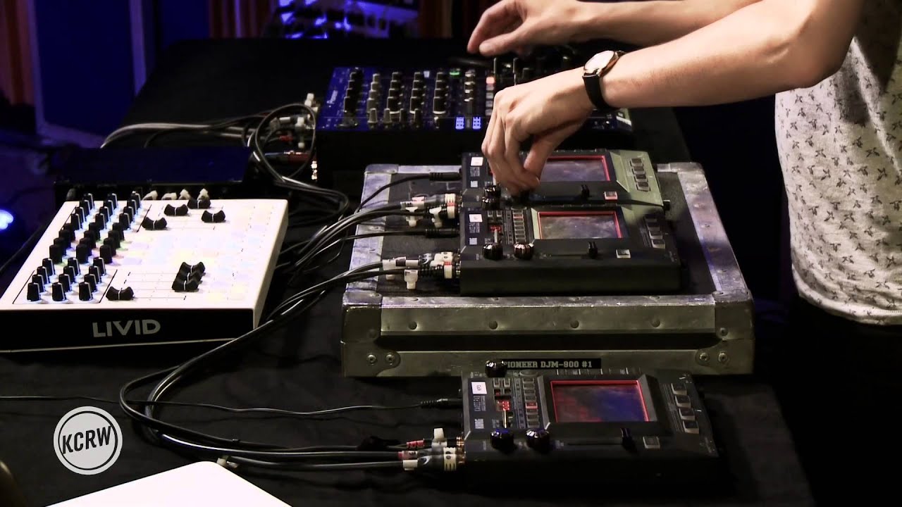 Jon Hopkins performing 