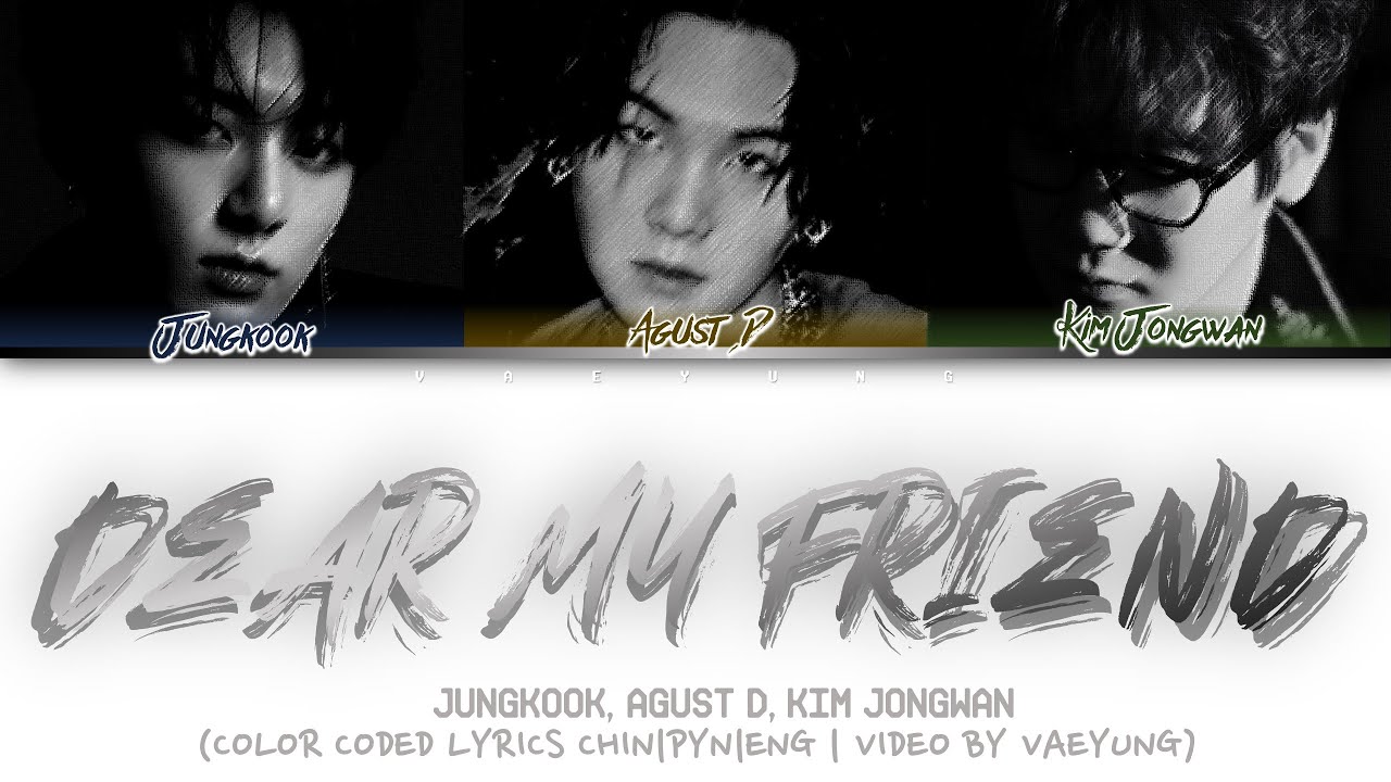 JUNGKOOK, AGUST D, KIM JONGWAN 