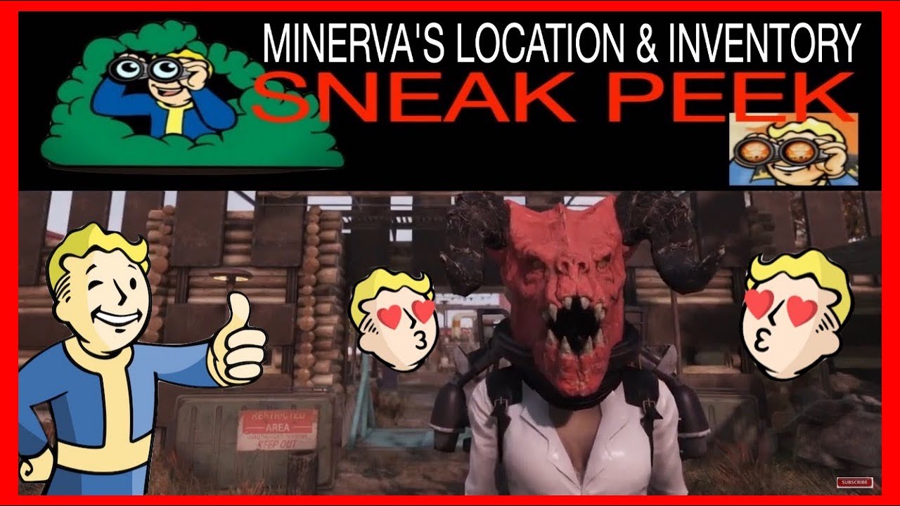 ❤️🙀❤️SNEAK PEEK 08/21/23 Where is Minerva QUICK ANSWERS FALLOUT 76 Minerva's inventory & location #1