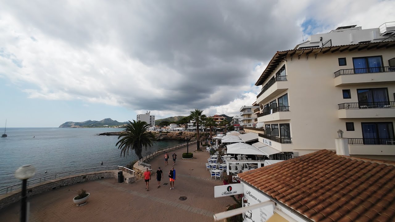 The real situation in Capdepera right now. Mallorca, Spain aerial 4k footage