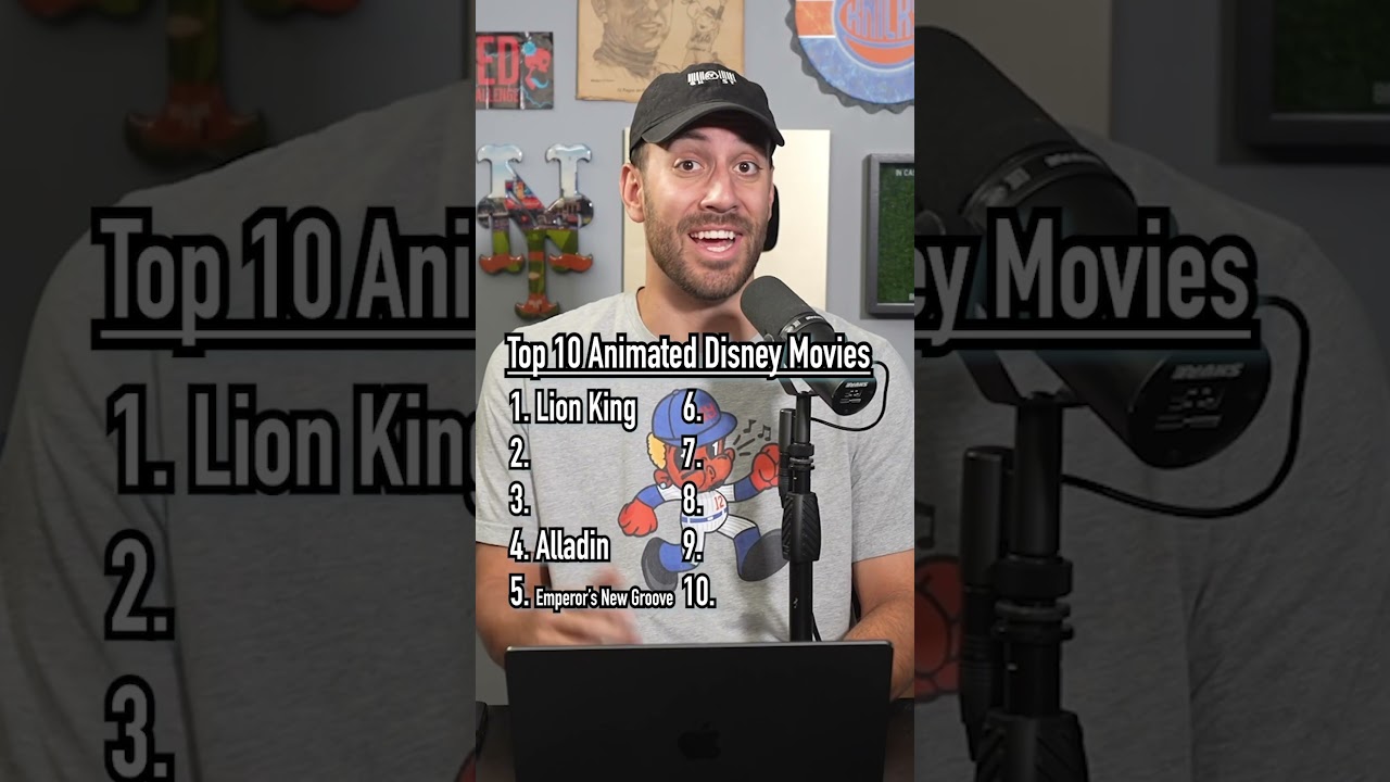 TOP 10 ANIMATED DISNEY MOVIES! #shorts #disney #top10 #movie #cartoon