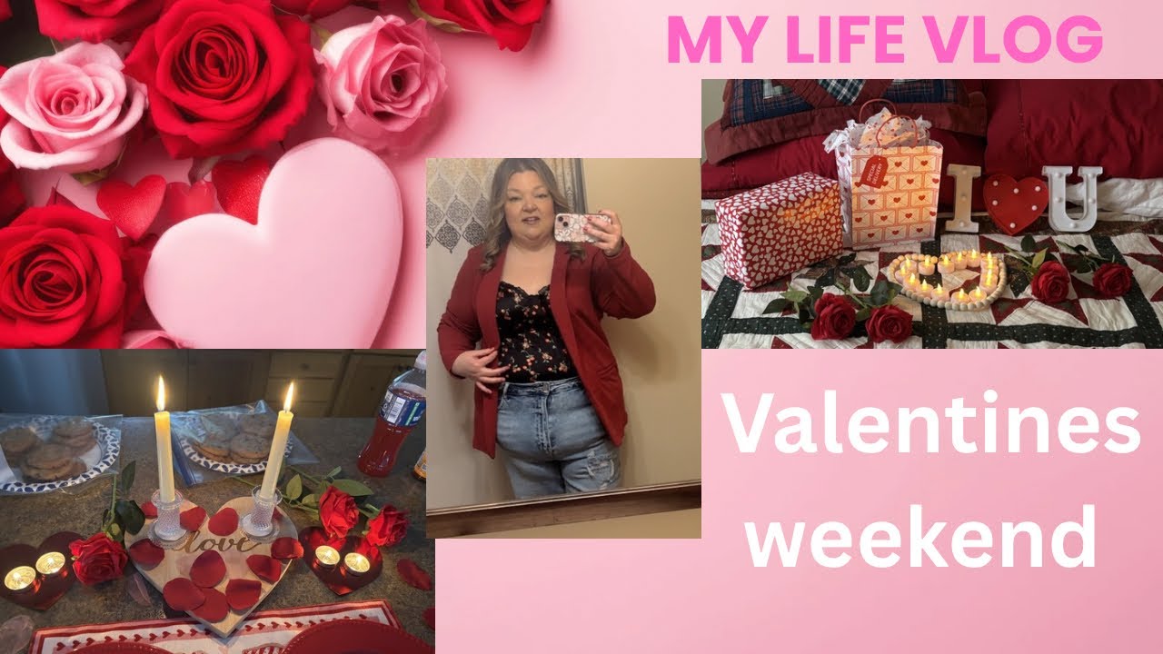 Life vlog: Normal day: Valentines Cabin Weekend. Surprised Boyfriend with Romantic Bedroom & Dinner 