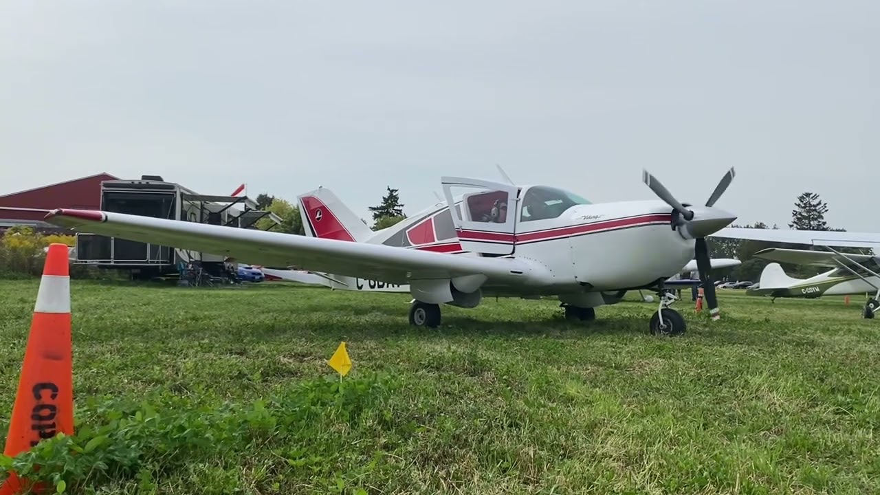 Bellanca 17-30A Super Viking Startup, Takeoff, and Flyover [C-GDAY]