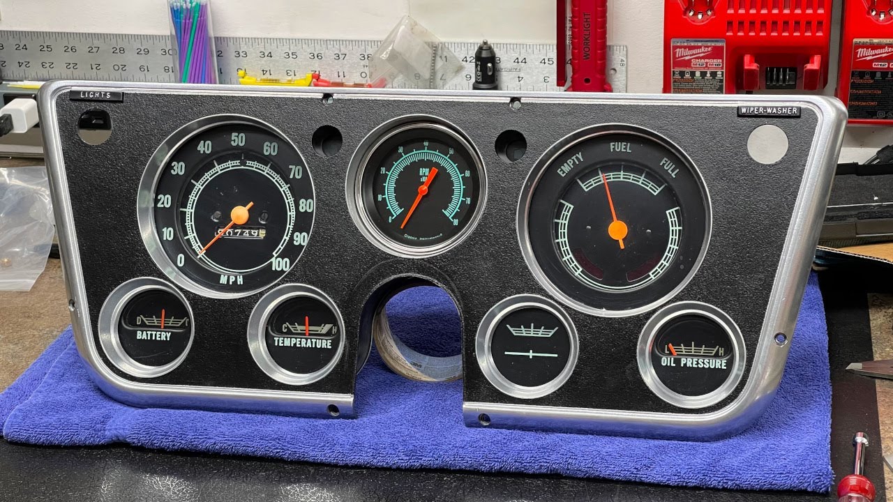 72 Chevy C10 In Dash Tachometer Install