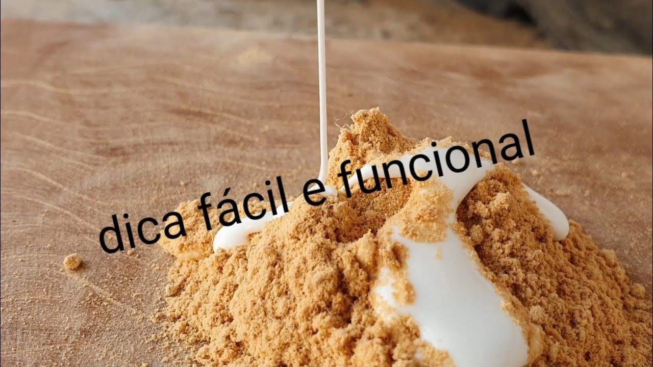 COMO FAZER MASSA PARA MADEIRAS??? TÉCNICA SIMPLES.