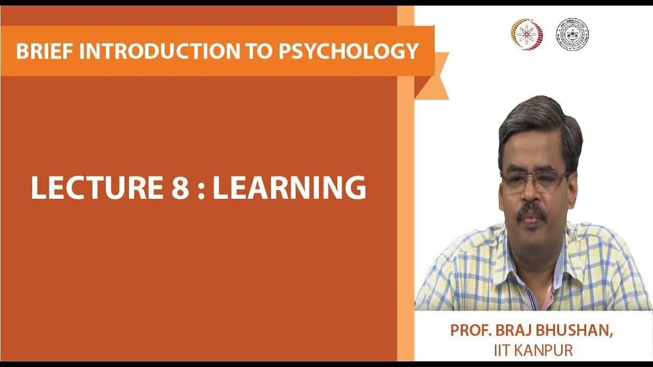 Lecture 8 : Learning