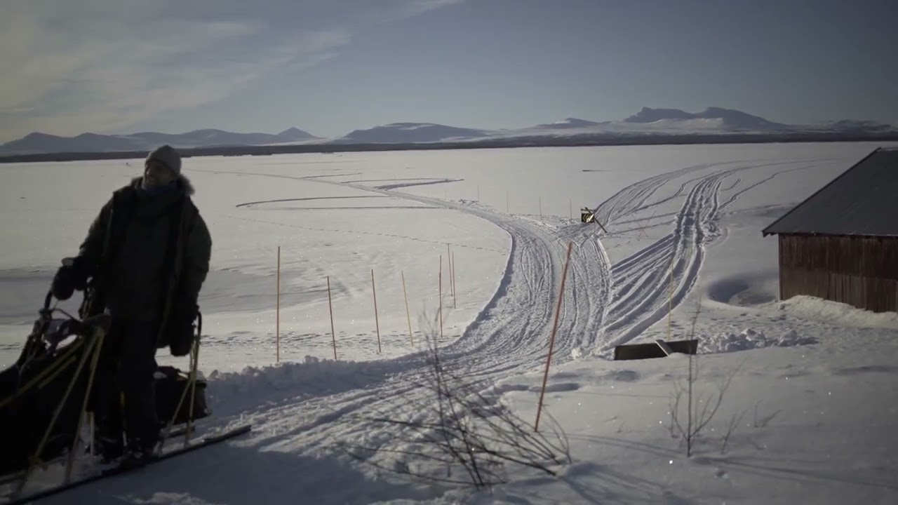 Elgåløpet av isen inn mot mål