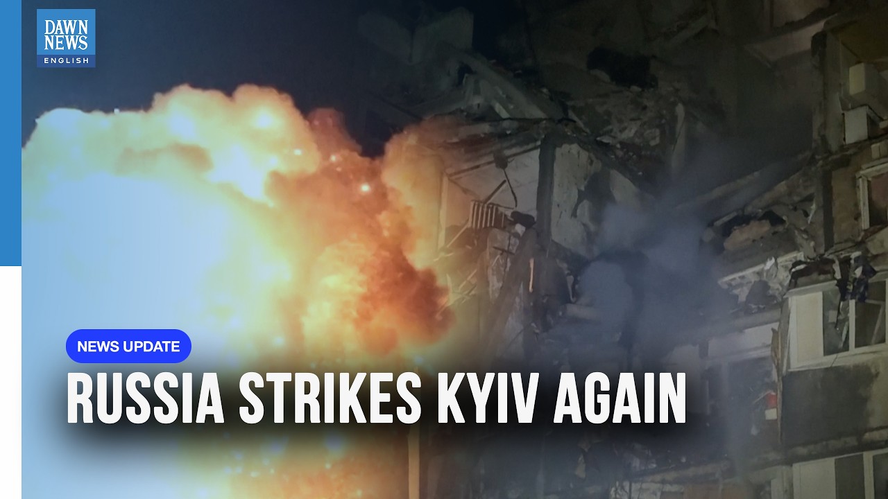 Russia Launches Massive Missile & Drone Attack On Kyiv | Ukraine | Dawn News English