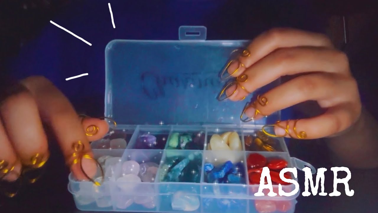 Rare Trigger ASMR| Wore nails and Rocks