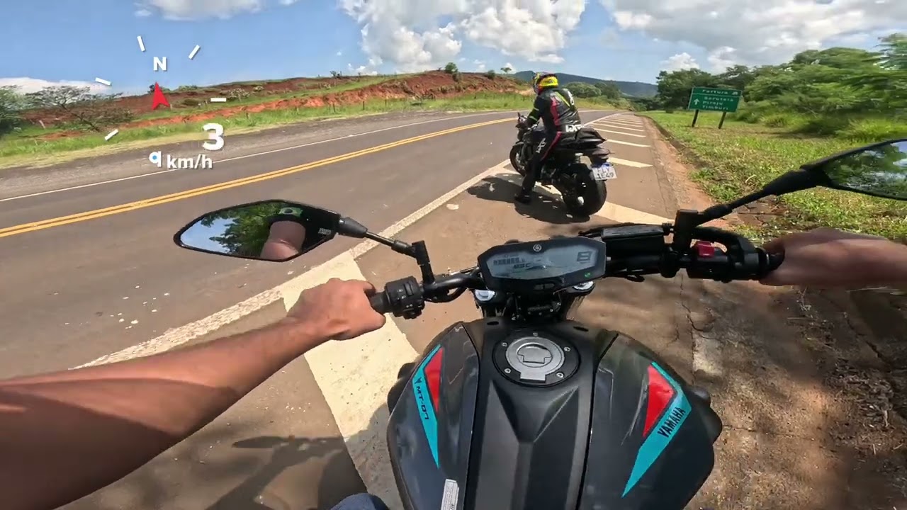 MT 07 VS Hornet - MT07 com escape full e Hornet com escape full e cx de ar preparada !!