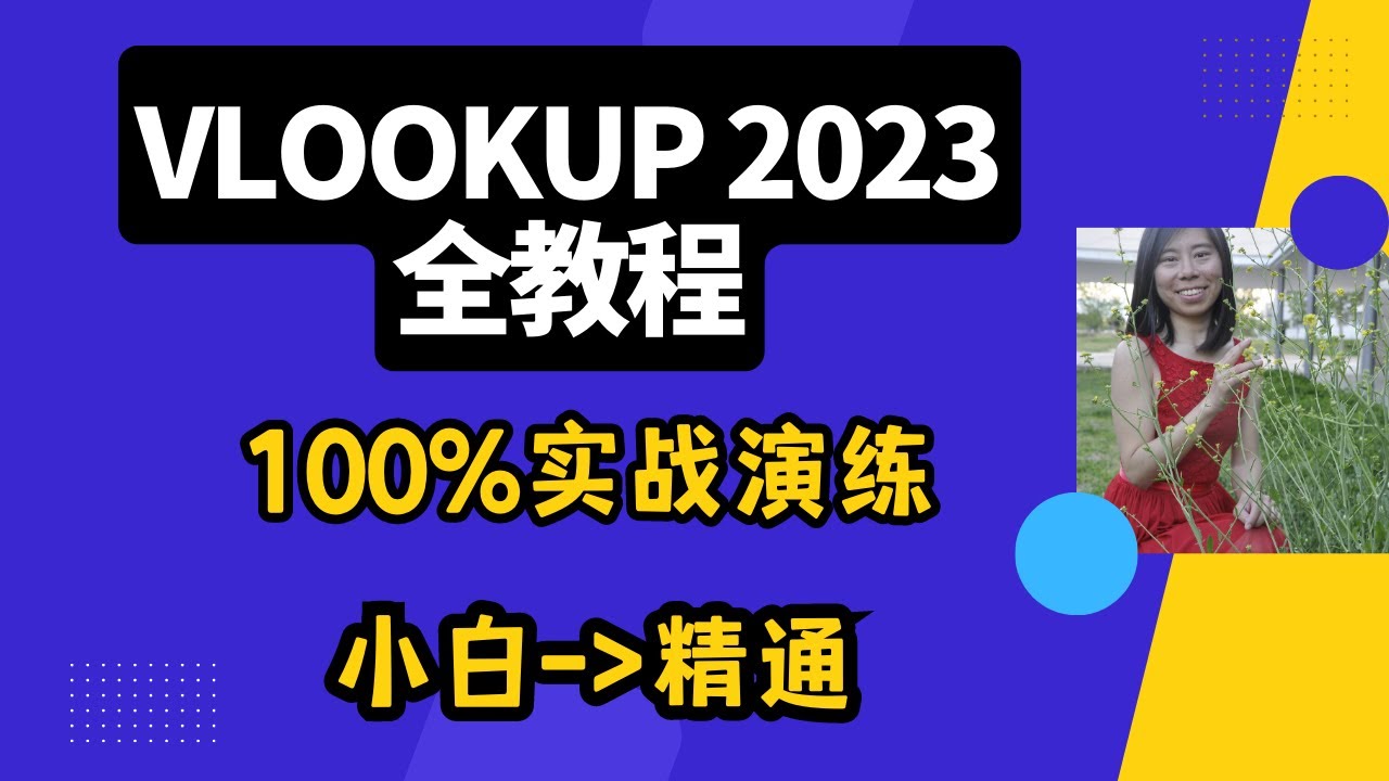 VLOOKUP 2023 全教程 100%实战演练 从小白到精通 #excelvlookup #exceltutorial #excelformula #excel #exceltips