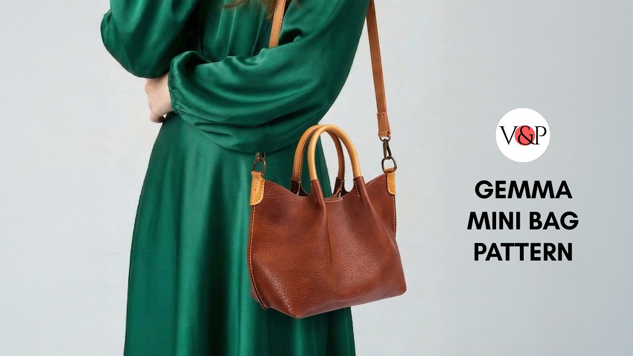 Как сшить мини-сумочку Gemma (ссылка на выкройку в описании)