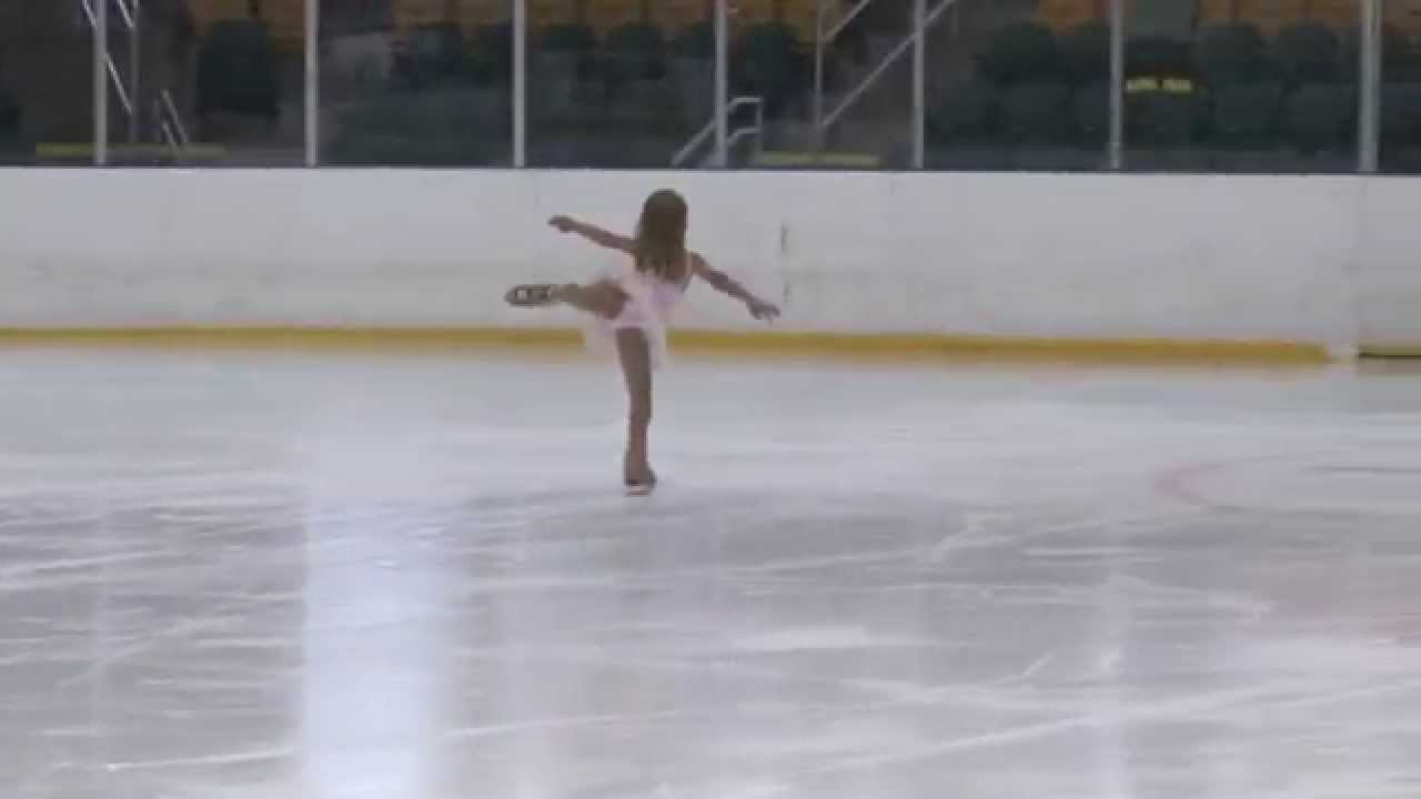 Maya 6 year old wins Basic 7 Figure Skating Gold