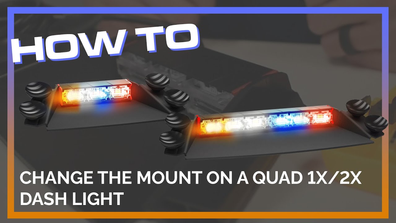 Feniex Quad Dash Lights || Swapping Mounts