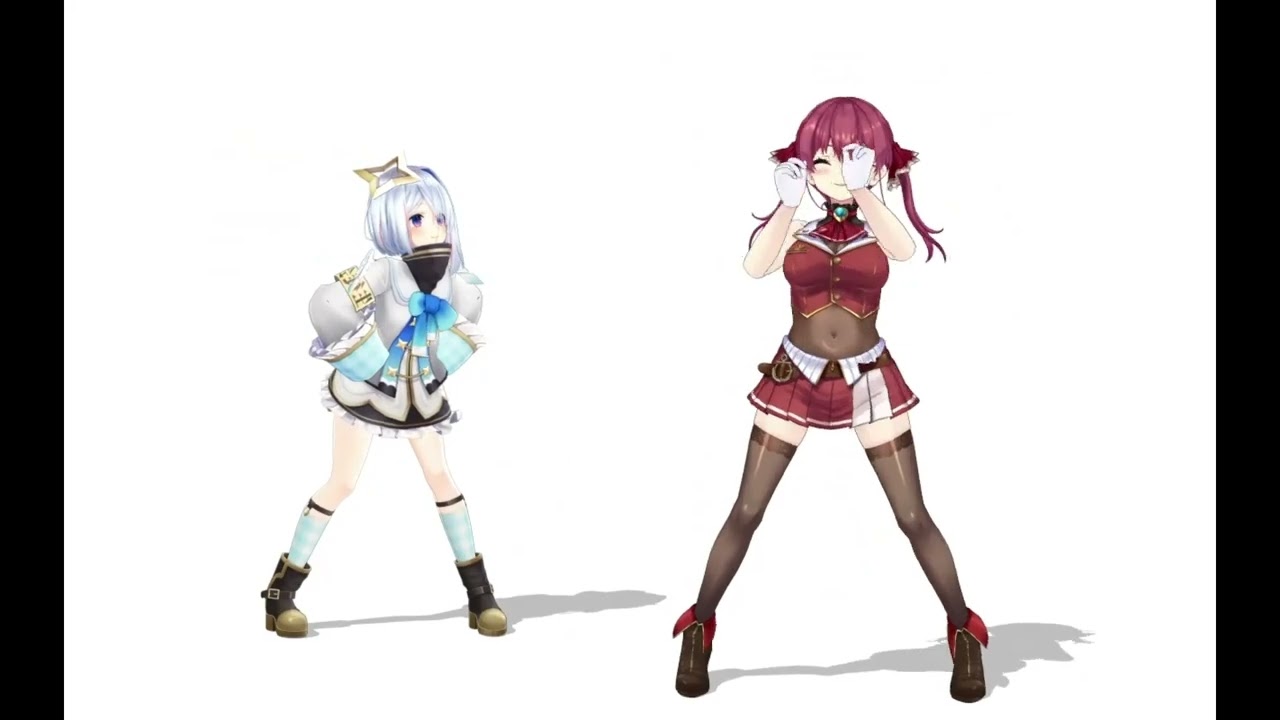 【ダンス練習用】III/宝鐘マリン＆こぼ・かなえる【左右反転】【かなマリ】