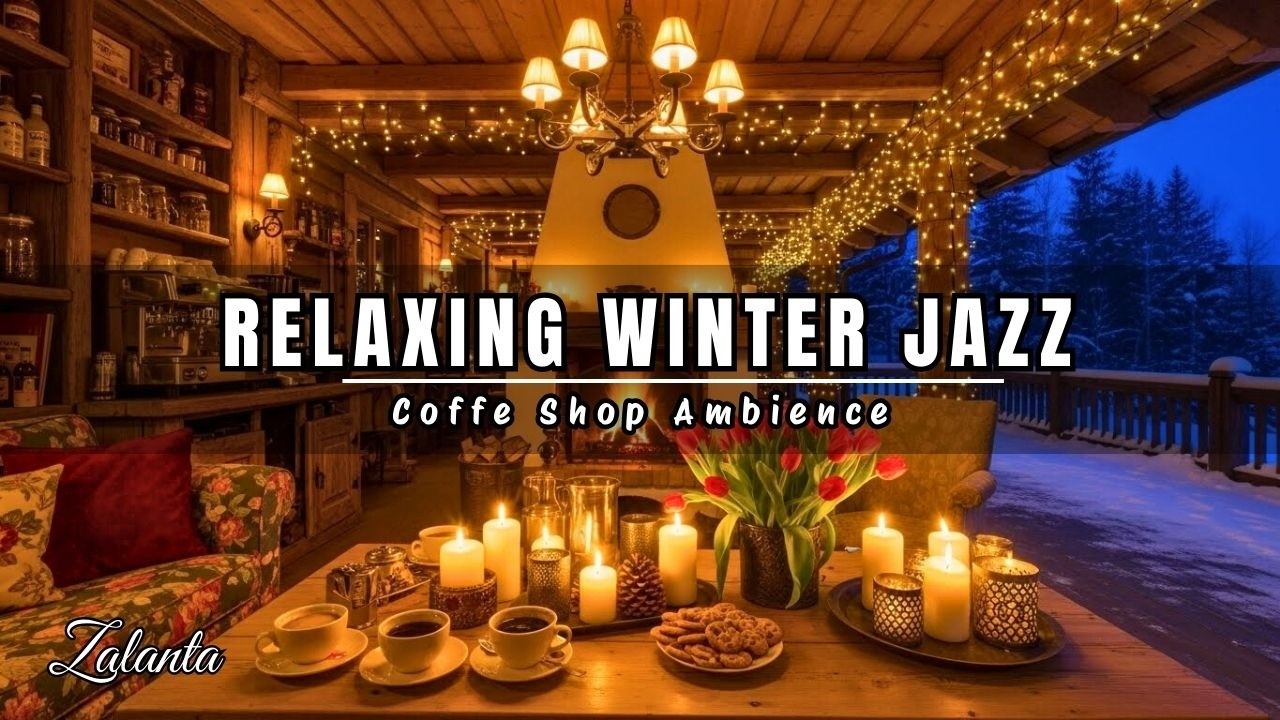 Cozy Jazz Night with Relaxing Jazz Music ☕️ Calm Coffee Shop Vibes