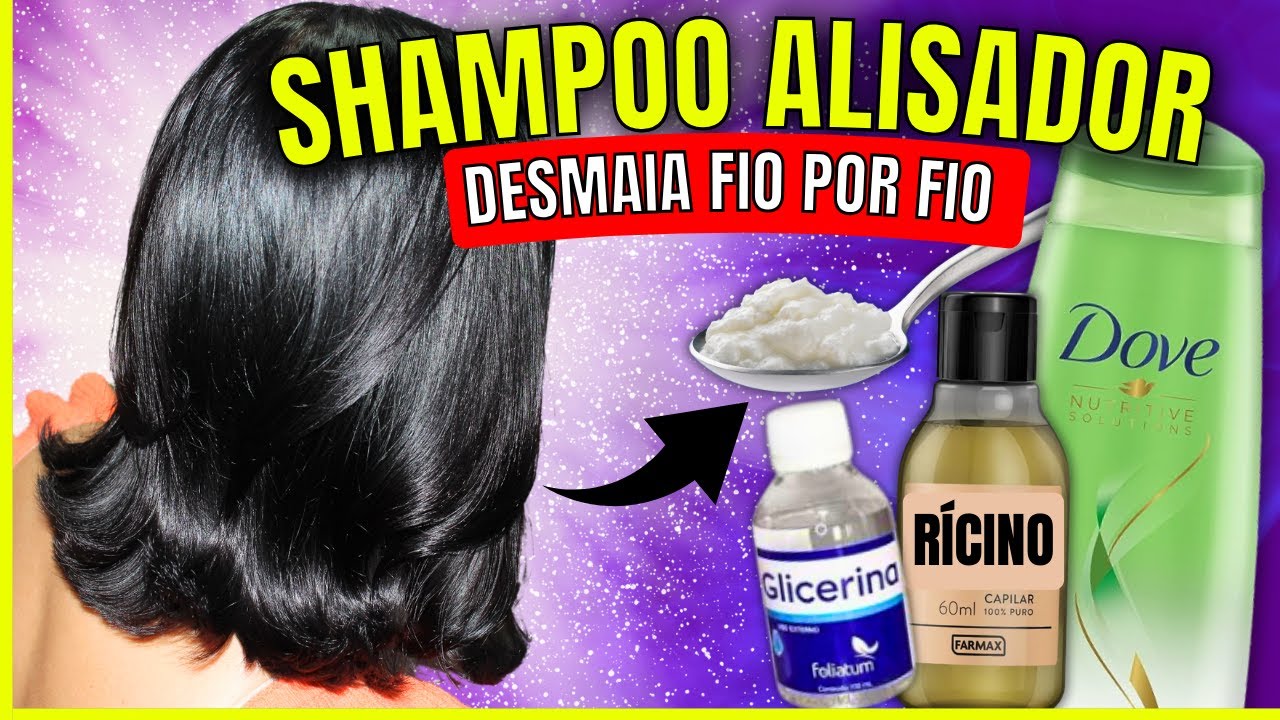 Shampoo Alisador! Alisa Qualquer Cabelo Sem Danificar! Conquiste o Cabelo Dos Sonhos