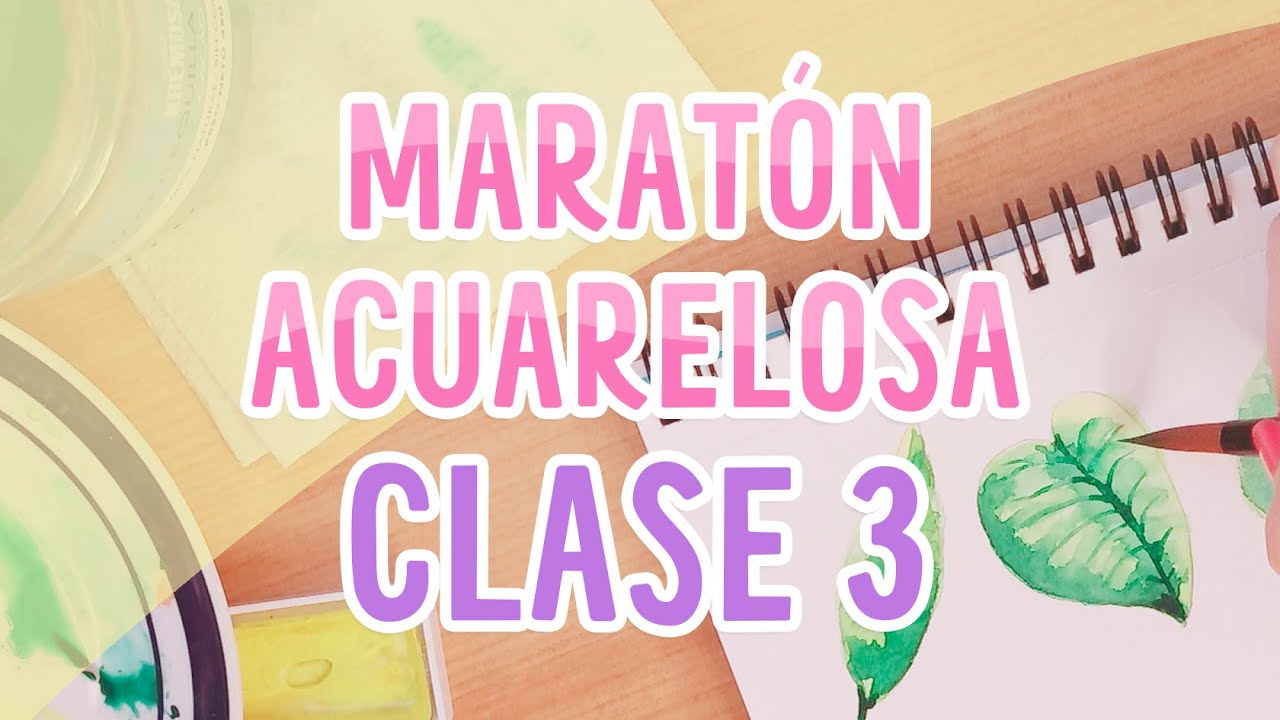 Maratón acuarelosa! CLASE 3 🍂 | TUTORIAL acuarela para principiantes | Piyoasdf | #maratonacuarelosa