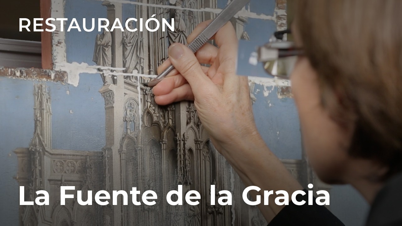 Restauración: La Fuente de la Gracia, Taller de Jan van Eyck