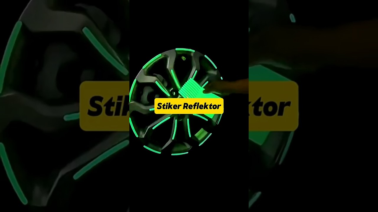 Sticker Velg Reflektor, bikin mobil, motor, bahkan sepedamu makin stand out di malam hari 🌙. #stiker