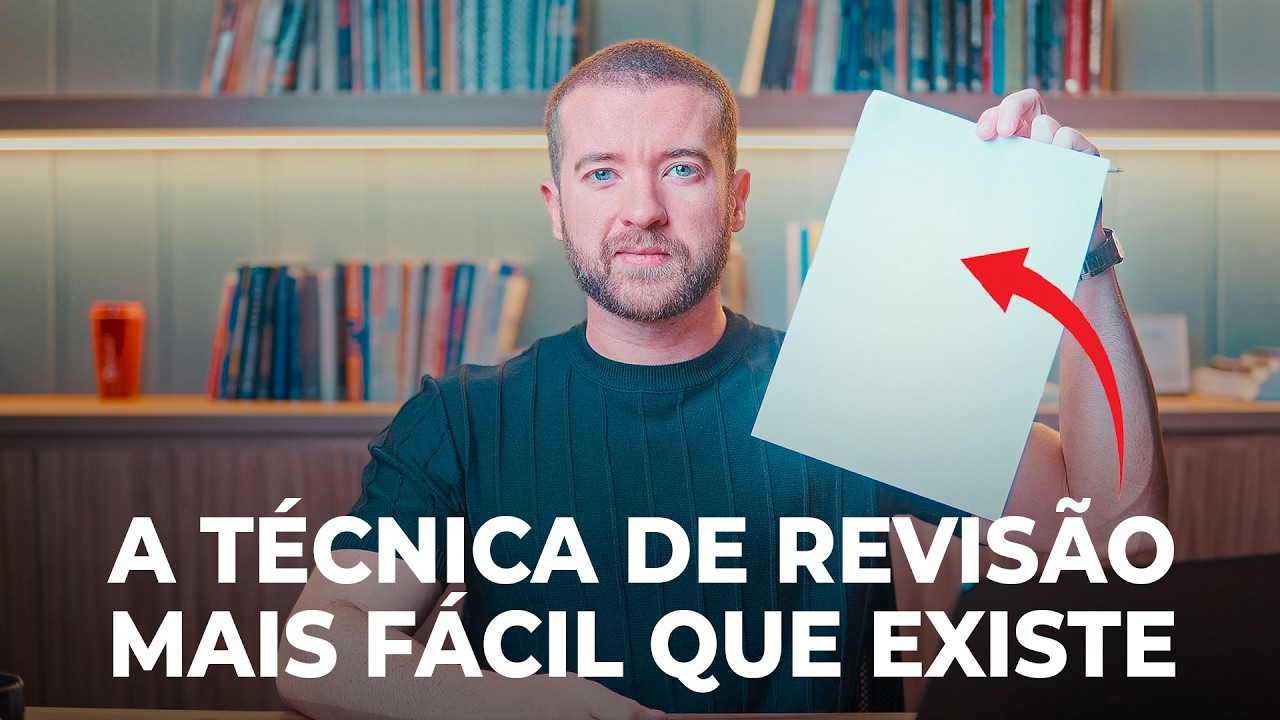 A Técnica FÁCIL de Revisão que me APROVOU em 3 Concursos (com 90% de acerto)