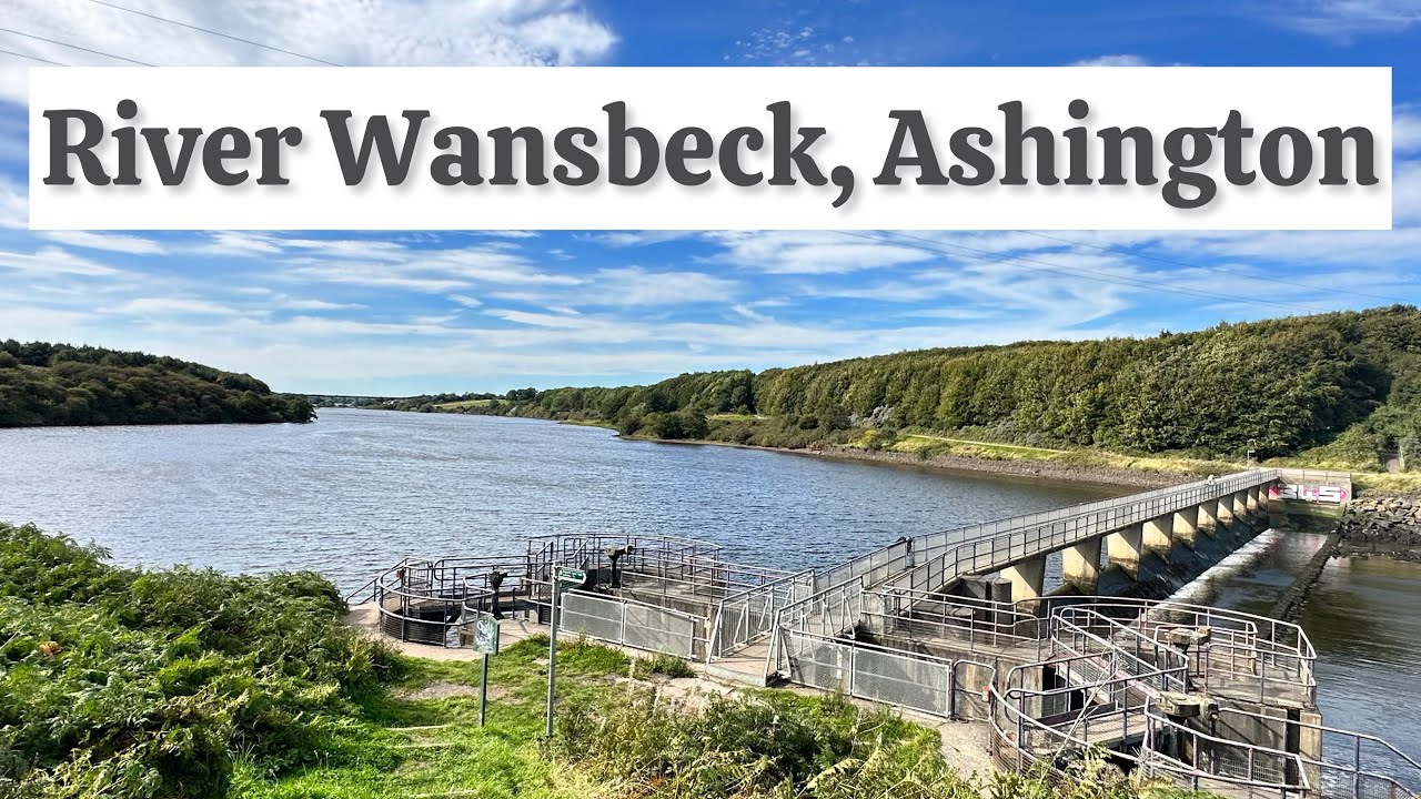 Walk Along River Wansbeck, Ashington UK | 4K Walking Tour