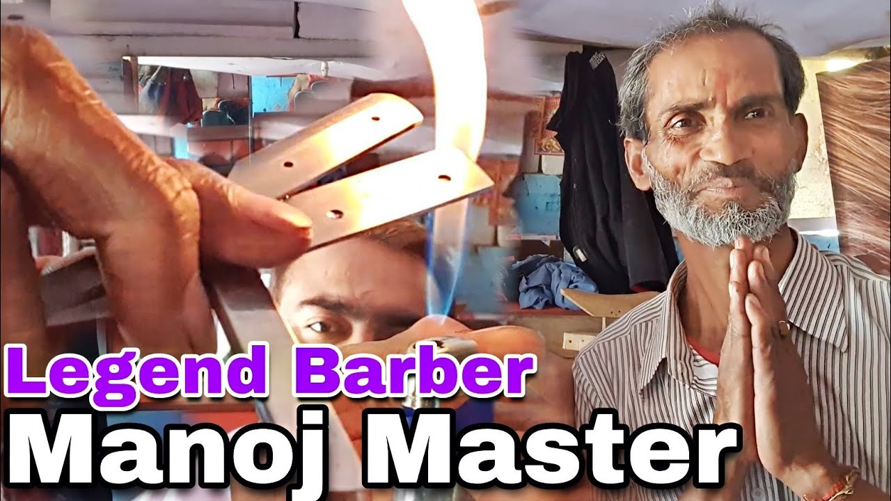 Legendary Shave with Razor and Comb with Manoj Master (Master Of Head Massage) - Asmr Feel Sleepy
