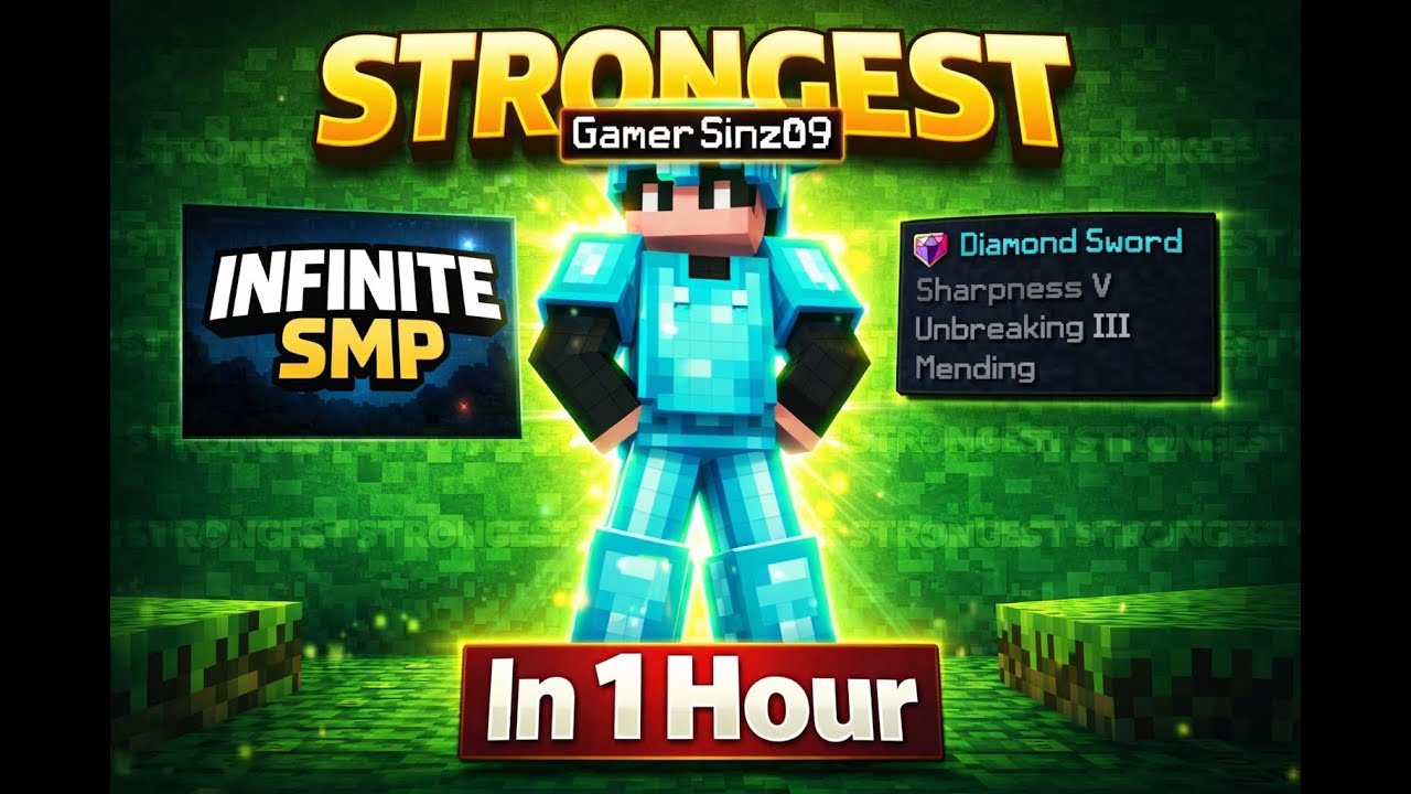 How i strongest player this Minecraft SMP  (1 hour) Infinite SMP Day 7