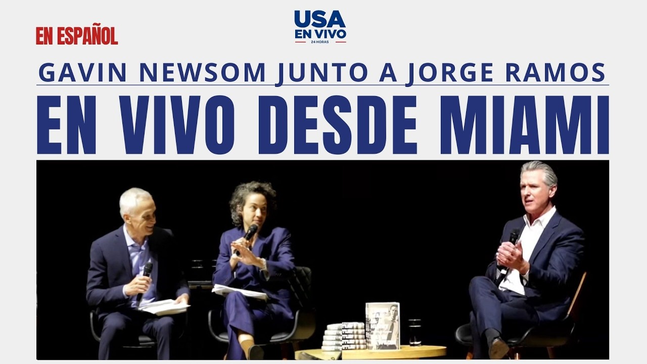 🚨Gavin Newsom en Miami, con Jorge Ramos en momentos de Guerra con Irán e Inmigración | USA EN VIVO 🔴