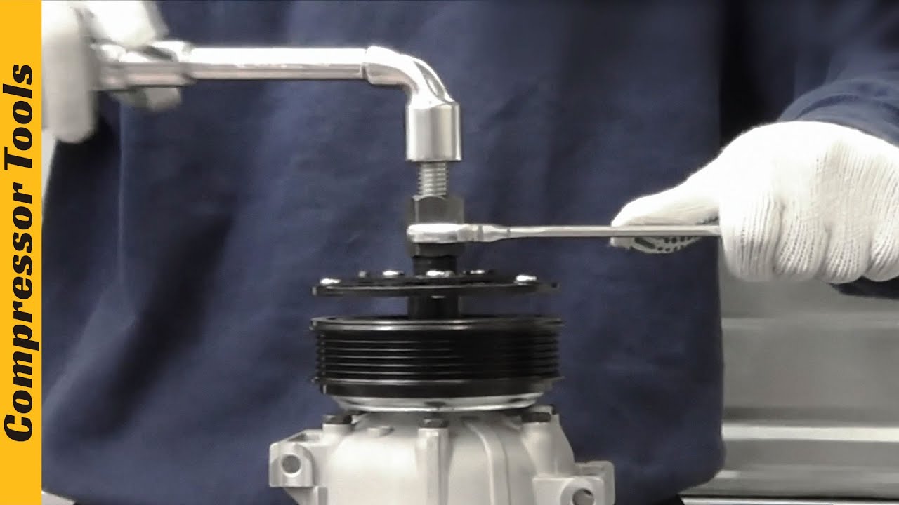 HOW TO Use Clutch Hub Replacement  TOOL of Car AC Compressor on Delphi Harrison