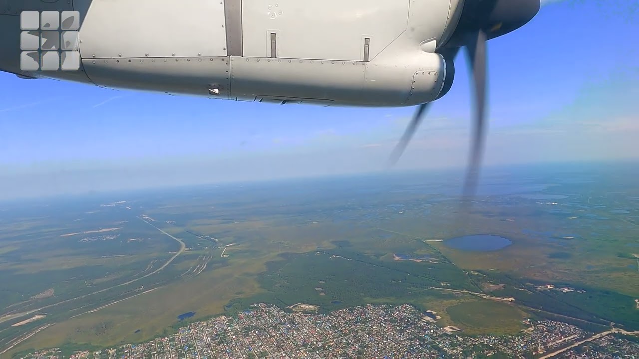 Flight from Tyumen (Roshchino) to Surgut. Part 2 - Landing
