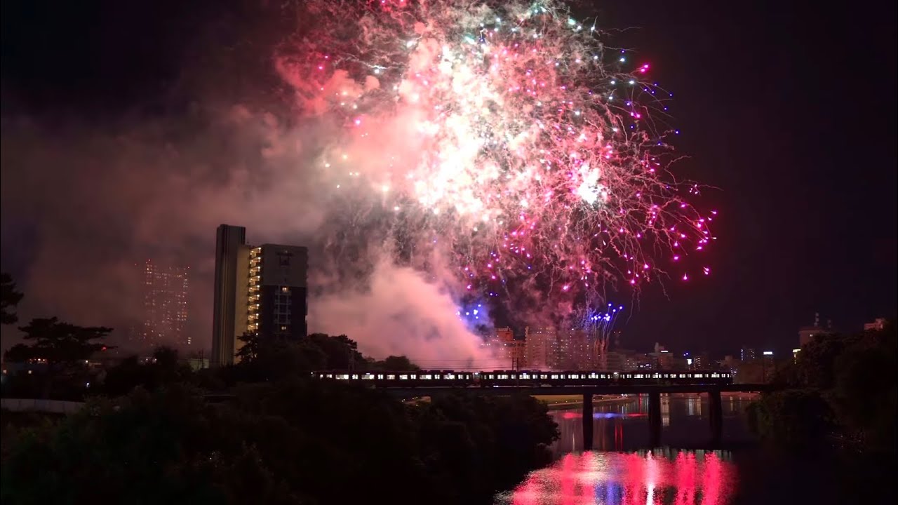 (HDR) 岡崎城下家康公夏まつり 第74回花火大会(2022) Okazaki Summer Fes 74th Fireworks Display walking shot
