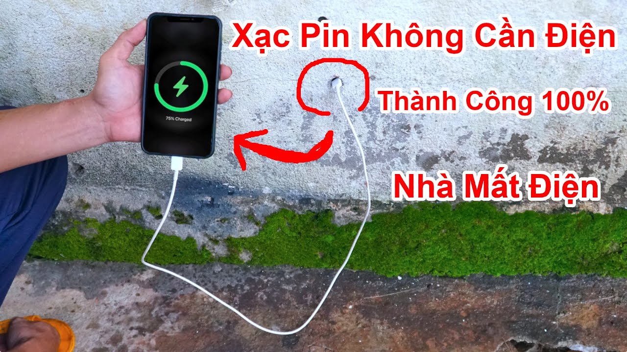 Cách Sạc Pin Điện Thoại NHANH CẤP TỐC Khi Nhà Mất Điện , Sạc Pin Điện Thoại Không Cần Sạc Dự Phòng