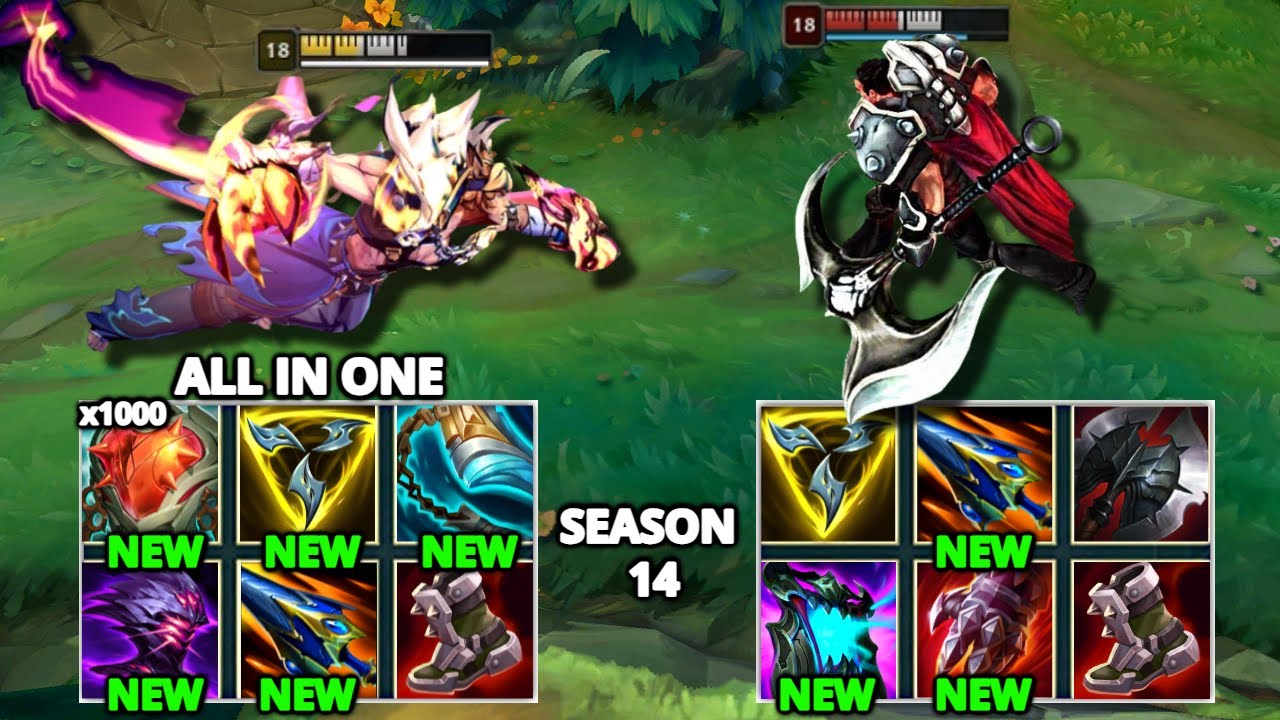 NEW SETT  vs NEW DARIUS SAESON 14 FULL BUILD FIGHTS & Best Moments!