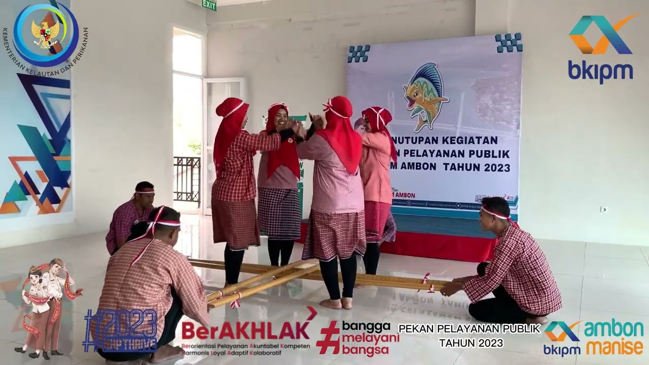 Tarian toki gaba-gaba oleh ASN BKIPM Ambon